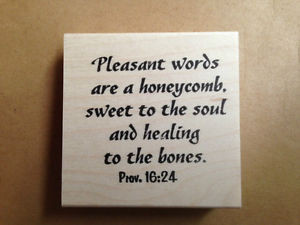 ... -Rubber-Stamp-Christian-Stamps-Bible-Verse-Verses-Honeycomb-Bees