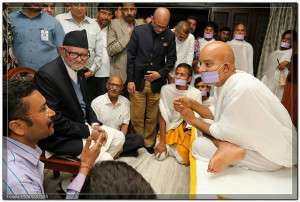 ... Prime Minister of Nepal Shri Sushil Koirala came to have darshan