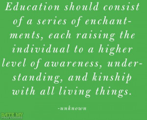 , each raising the individual to a higher level of awareness ...