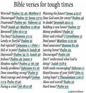 Bible verses for tough times