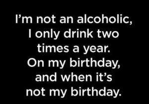 not an alcoholic