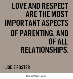 Love quotes - Love and respect are the most important aspects of ...
