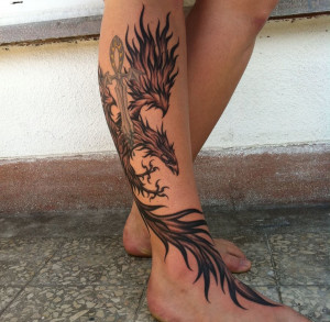 Phoenix tattoo by MorwenTivele