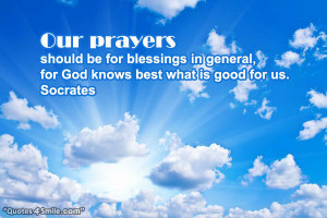 God Knows Best What is Good For Us