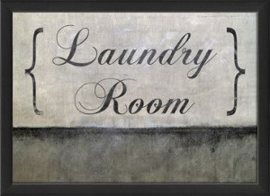 Laundry Room Sign - $57 Bling it out with Swarovski Crystals.