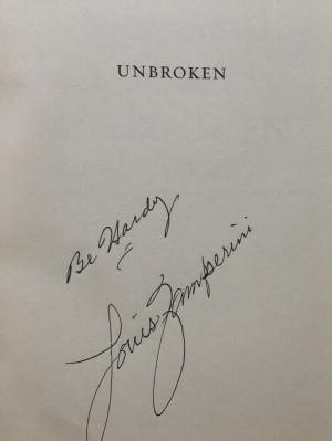 Louis Zamperini. This book is his biography. It's written by Laura ...