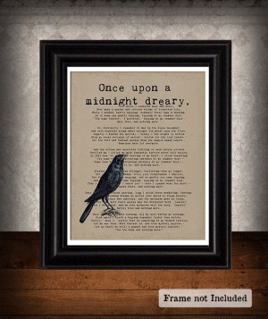 Never More Raven Edgar Allan Poe Art