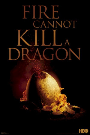 Game Of Thrones - Fire Can Not Kill A Dragon Poster