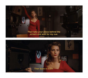 ... :13 PM Tagged: inglourious basterds screen cap mélanie laurent quote