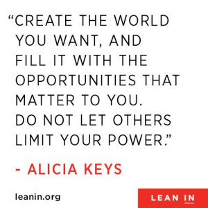 Alicia Keys Leans In #quotes