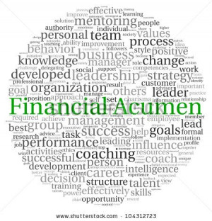 Financial Acumen concept in word tag cloud on white background - stock ...