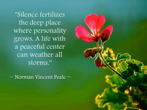 Silence fertilizes the deep place.... Silence Quotes (40) Spiritual