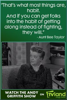 ... marriage on the rocks. Hear more Aunt Bee wisdom during The Andy