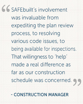 ... real difference as far as our construction schedule was concerned