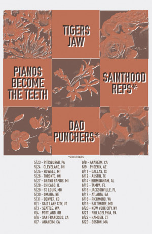 Pianos Become the Teeth, Tigers Jaw US tour with Sainthood Reps & Dad ...