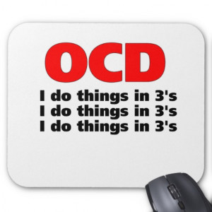 ocd funny quote mouse pad