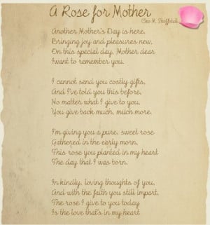 Poem For My Deceased Mother On Mothers Day Deceased Mother Poems ...
