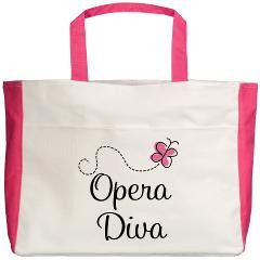 color cute opera diva beach tote cute opera diva design for singers ...