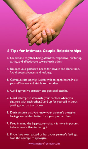 Spend time together, being attentive, responsive, nurturing, caring ...