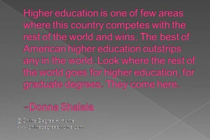 Funny education quotes. Higher education is one of few areas where ...
