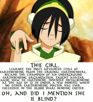 ... question why everyone loves Toph so much, this is what you tell them