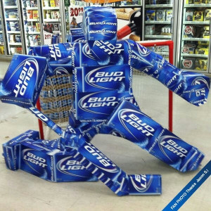 Great Bud Light hockey display