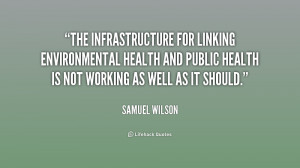 The infrastructure for linking environmental health and public health ...