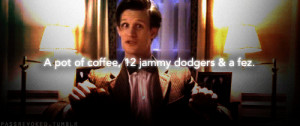 PERMALINK 1,225 notes | #jammie dodger #eleventh doctor #doctor who