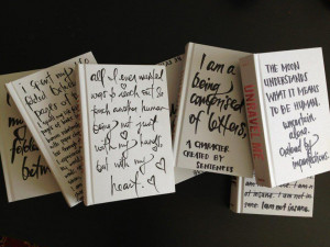Bookish Finds: Tahereh Mafi’s Book Art Using Her Own Books