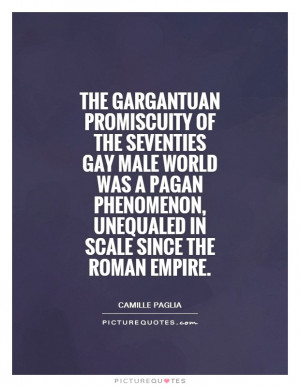 The gargantuan promiscuity of the Seventies gay male world was a pagan ...