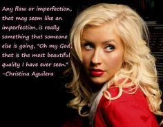 Christina Aguilera quote #beautiful