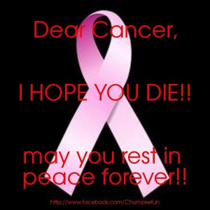 Dear Cancer...
