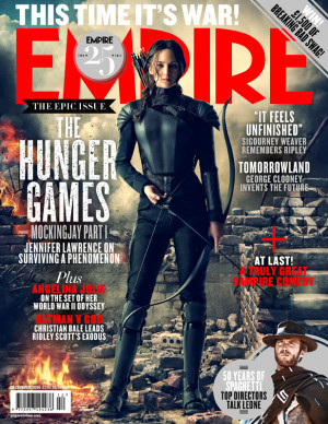 ... as Katniss Everdeen in “The Hunger Games: Mockingjay – Part 1