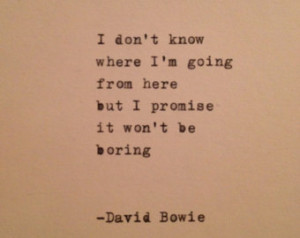 Popular items for david bowie quotes