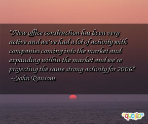 New office construction has been very active