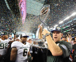 Michigan State Spartans vs. Baylor Bears in the Cotton Bowl in Texas