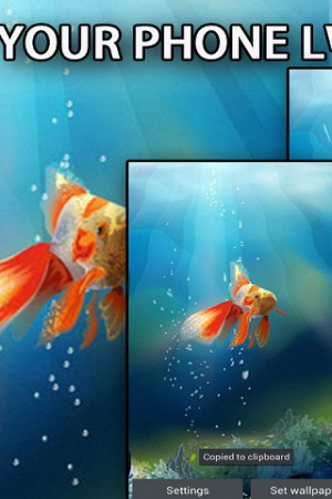 the Goldfish In Your Phone LWP free for Android