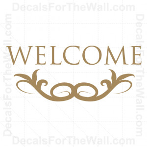 Welcome-Entryway-Entry-Wall-Decal-Vinyl-Art-Sticker-Quote-Decor ...