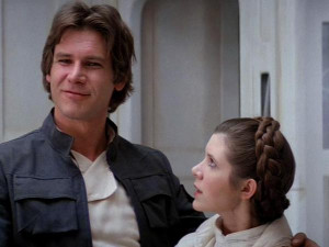 Picture of Han Solo and Princess Leia