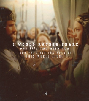 ... Aragorn and Arwen together. And this moment. I smile ridiculously