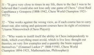 Famous Chess quotes from famous players
