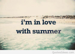 in love with summer quote