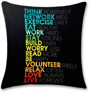 Bluegape Think Motivational Quote Cushions Cover Pack of 1