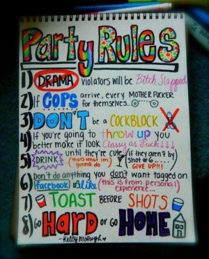 party #rules #party rules #follow #these