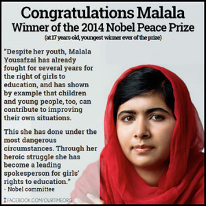 ... Malala, the girls’ education campaigner the Taliban couldn’t kill