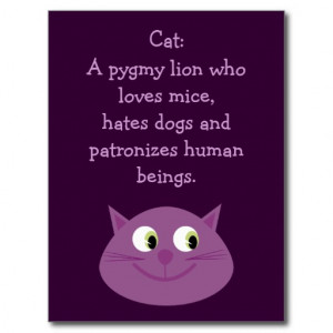 funny_cat_quote_cute_customizable_charity_postcard ...