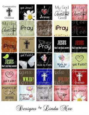 CHRISTian Quotes and Sayings- (2 x 2 Inch) Digital Collage Sheet BUY ...