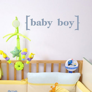 Add the Baby Boy Wall Quote Stencil to your nursery wall! http://www ...