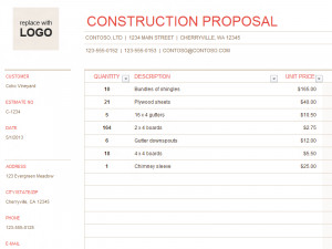Here is download link for this Building/Construction Quote Template,