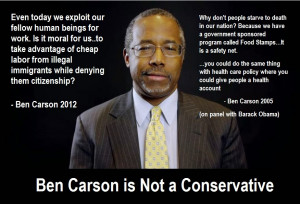 ben carson is not conservative ben carson is all the rage amongst ...
